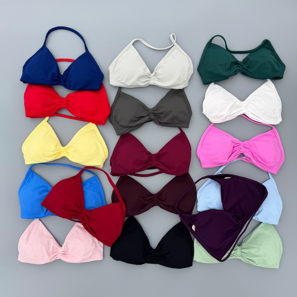 Bra Top Seamless - Riemen-BH Gym-Top für Damen, hohe Unterstützung,
