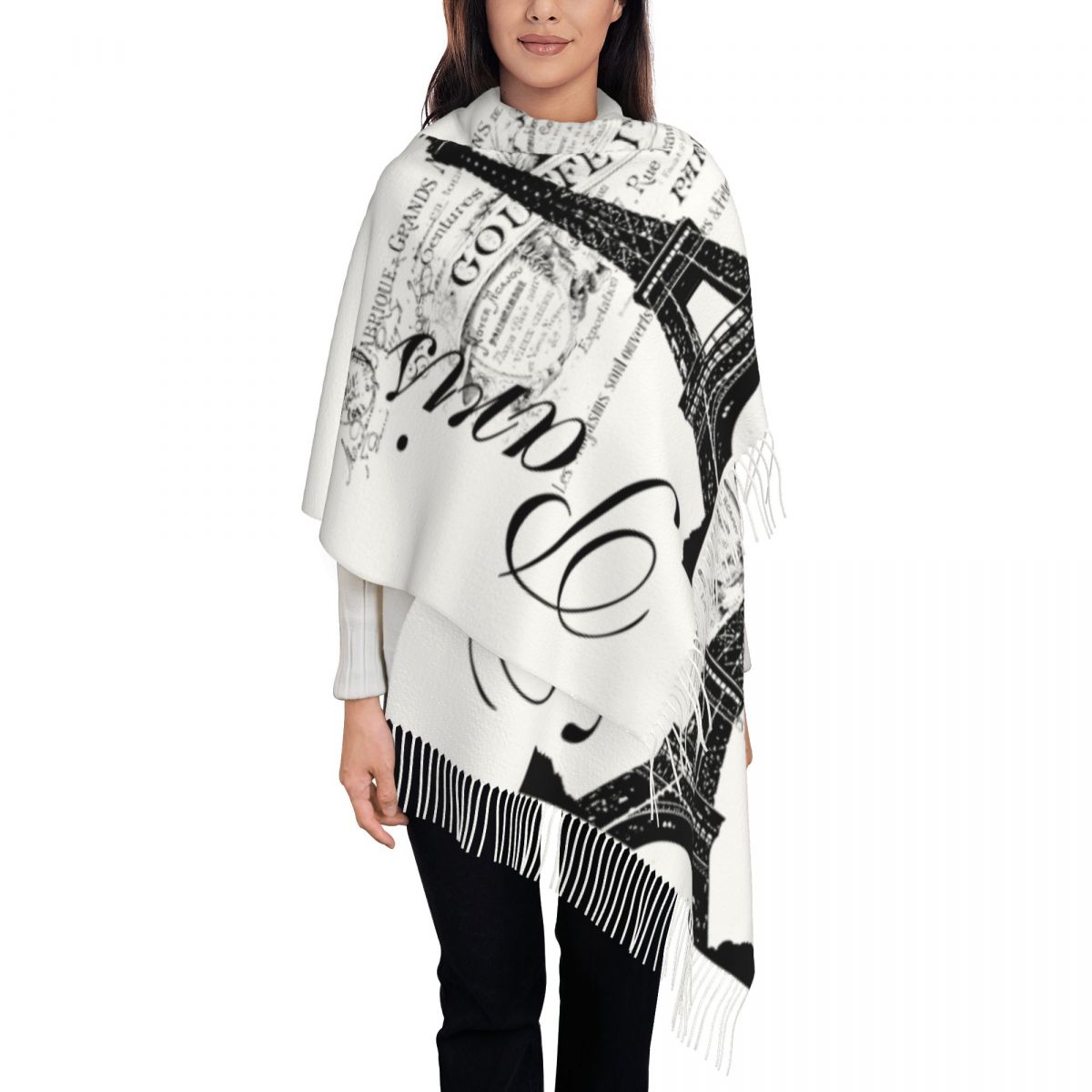 Women'S Fashion Paris - Individuell bedruckter Vintage Eiffelturm Schal Männer