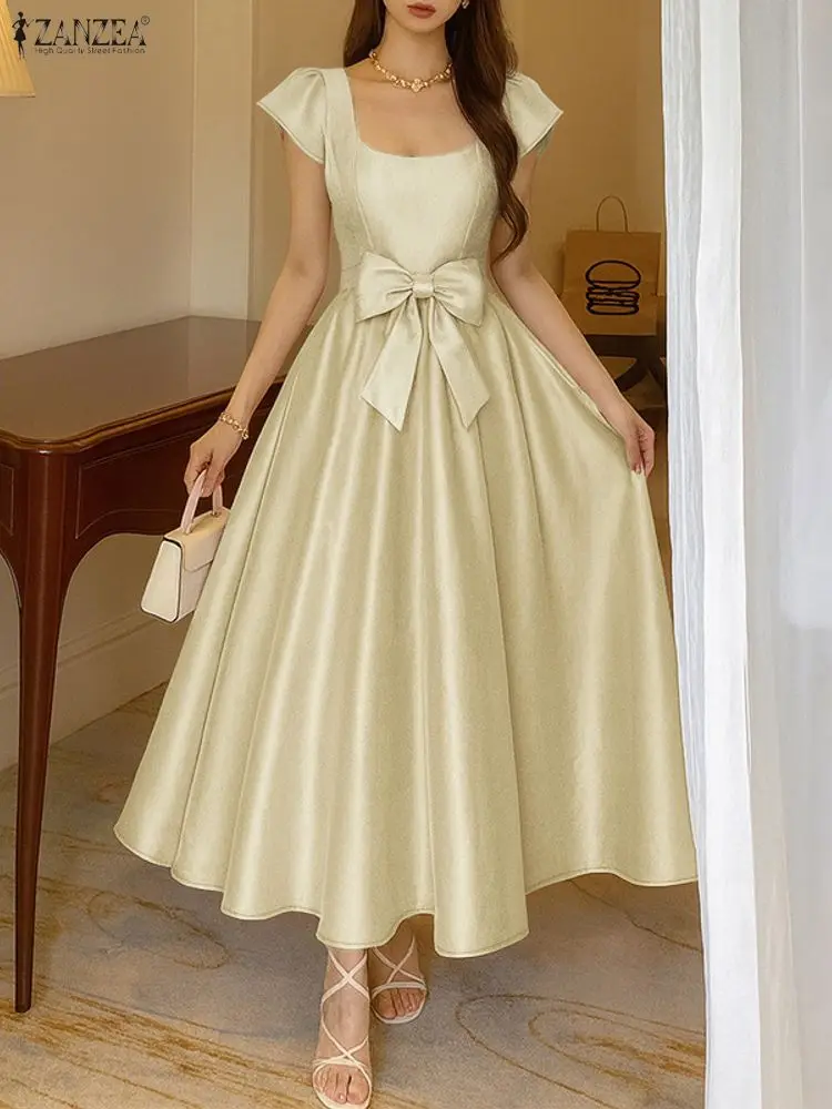 Women'S Fashion Umbrella - 2023 ZANZEA Elegante Frauen Satin Maxi