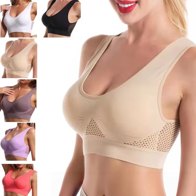 Bra Top Seamless - Übergröße 1 Stück Damen Sport-BH Große