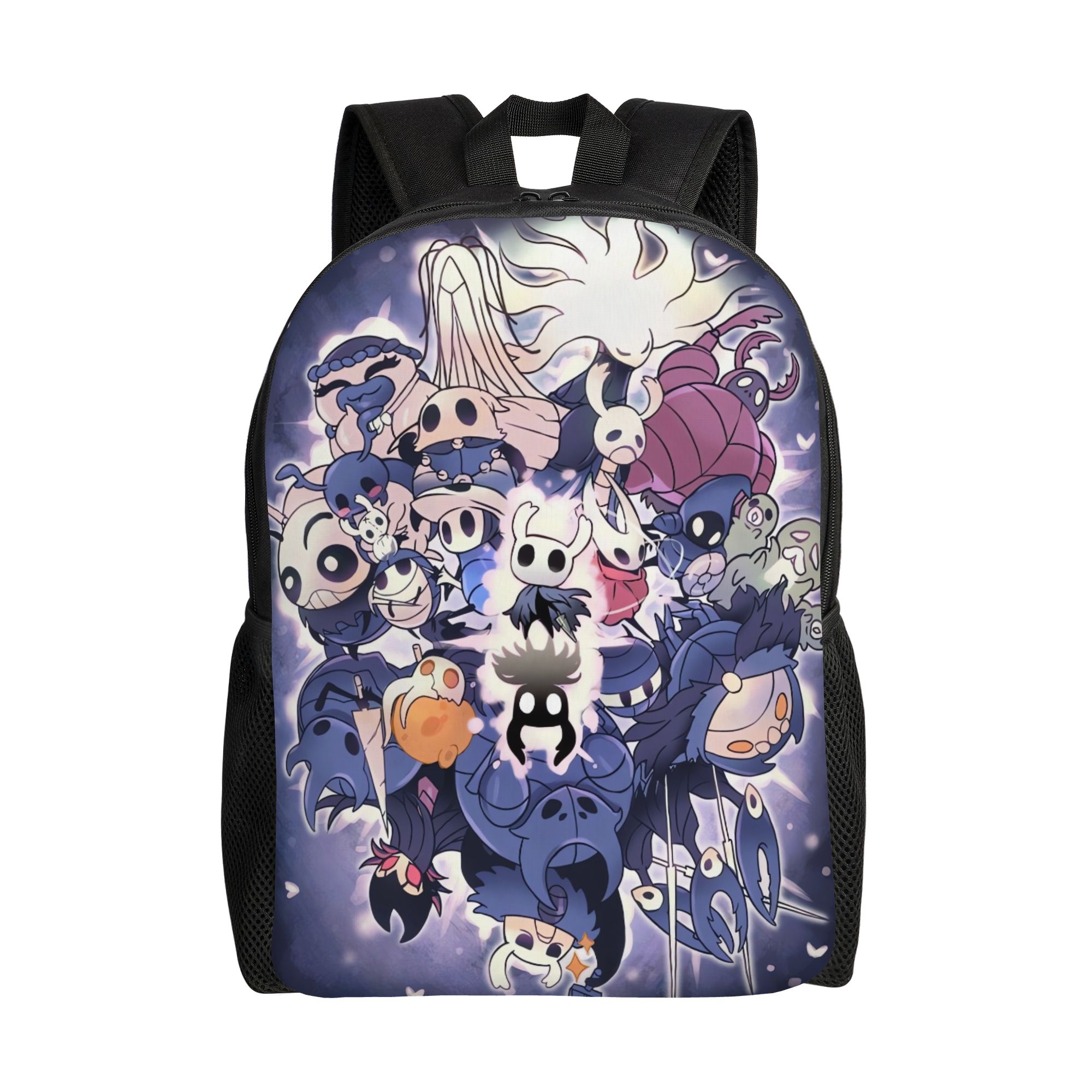 Women Fashion Video - Hollow Knight Videospiel-Rucksack, Trekking-Rucksäcke, Damen-Streetwear-Schultaschen, Design-Muster-Rucksack