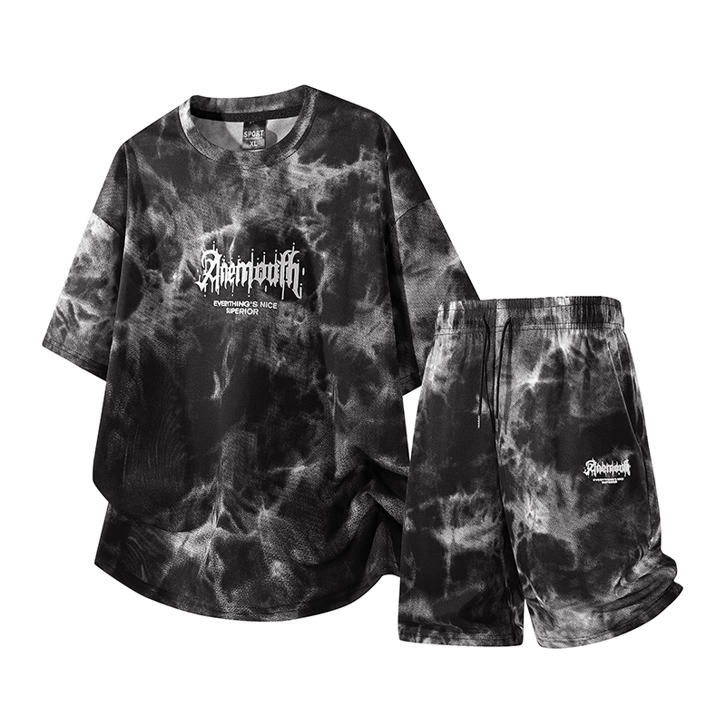 Tie Dye Two Piece - High Street Tie-Dye Trainingsanzug Herren Sportsets
