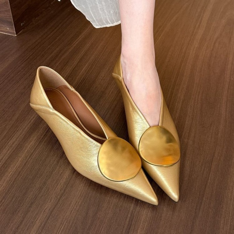 Women'S Fashion For 2025 - 2025 frühling Sommer Spitz Schuhe Slip