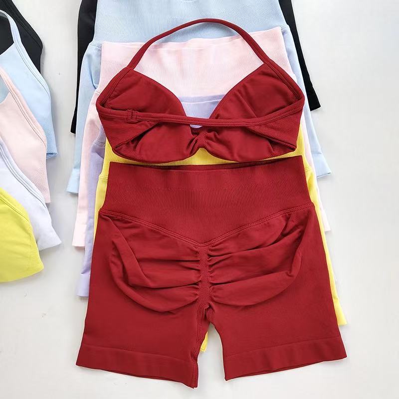 Bra Top Seamless - HISTELLO Sport-Set für Damen, zweiteiliges Set