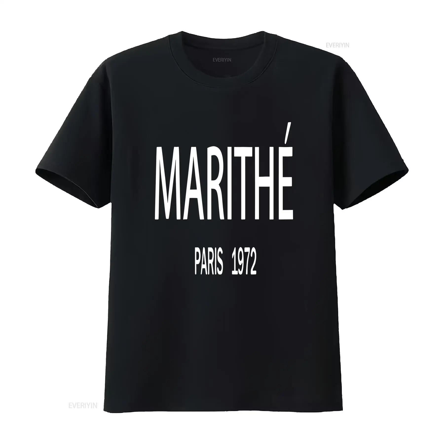 Women'S Fashion Paris - Marithe Vintage 1972 Paris T-Shirt Lourd