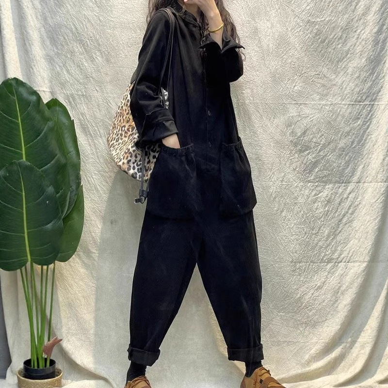 Women'S Fashion Utility Belt - Lässiger Damen-Jumpsuit Cargo-Overall mit Weitem Bein