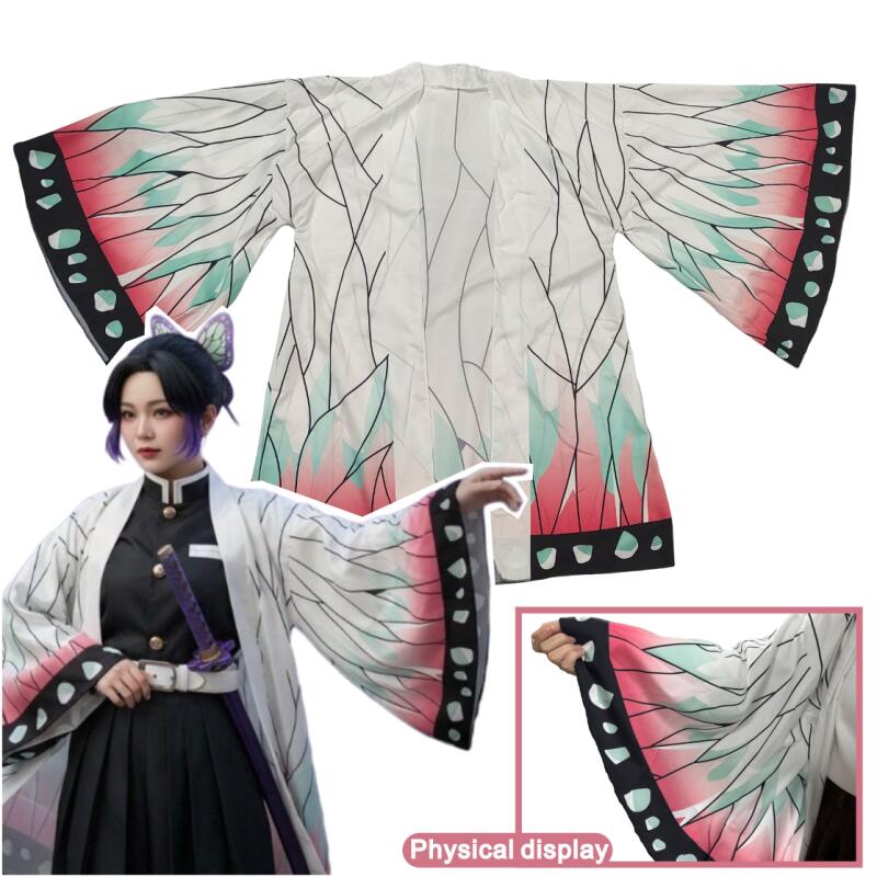 Kimono Cardigan Women - Sommerliches japanisches Anime Shinobu Kocho Cosplay-Kostüm