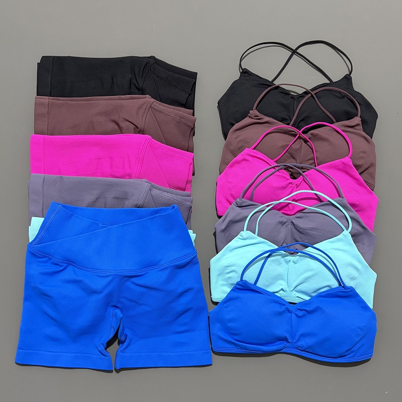 Bra Top Seamless - 2-teiliges Vision Gym Set Damen Yoga