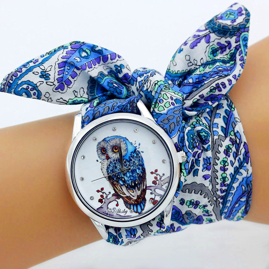 Women'S Fashion From The 60S - Shsby Neue Damen Stoff Armbanduhr Mode