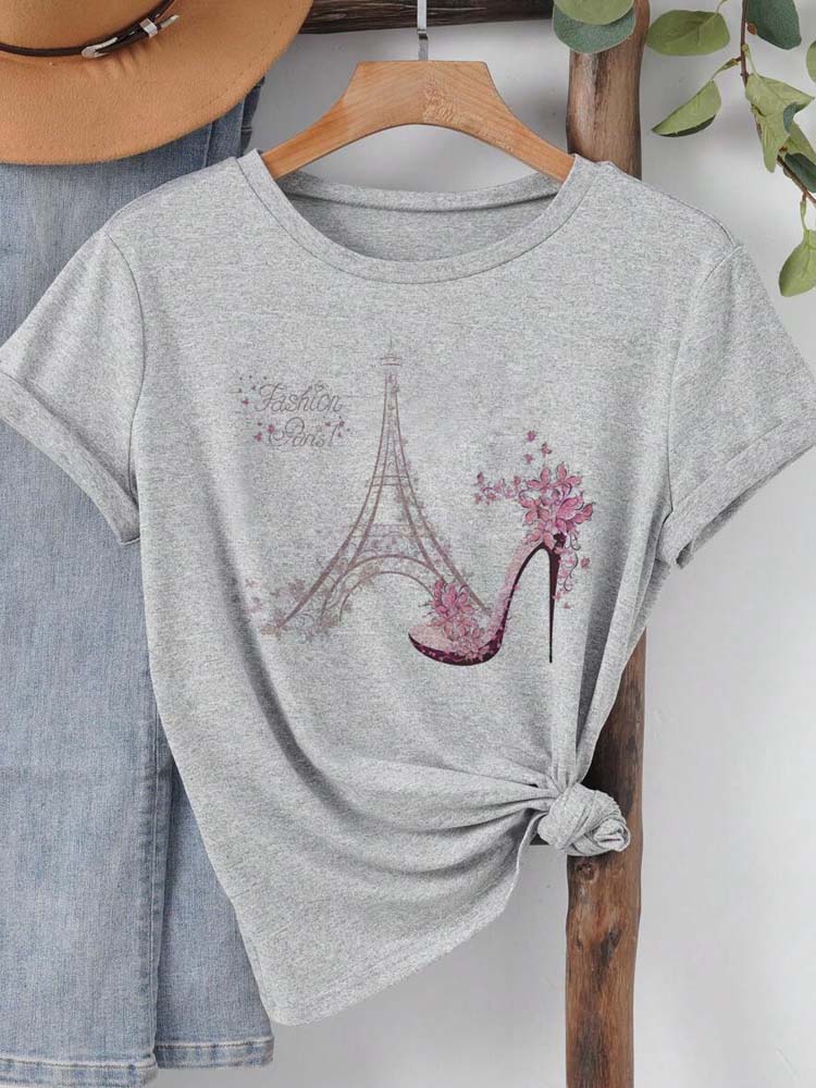 Mode Paris Eiffelturm Print Da – Women'S Fashion Paris Bewertung und Preis