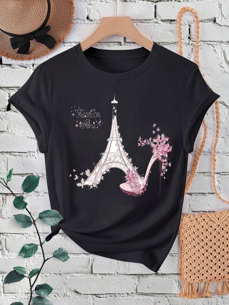 Mode Paris Eiffelturm Print Da – Women'S Fashion Paris Bewertung und Preis