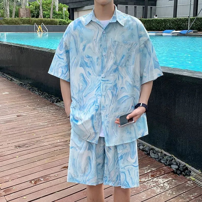 Herren Hawaii Strand Batik Hem – Tie Dye Two Piece Bewertung und Preis