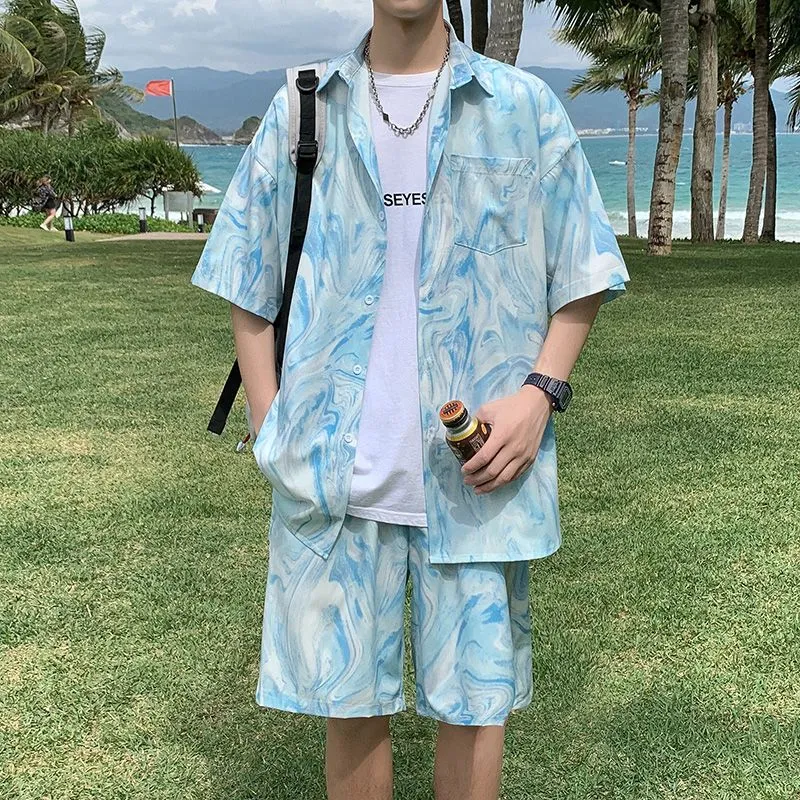 Herren Hawaii Strand Batik Hem – Tie Dye Two Piece Bewertung und Preis