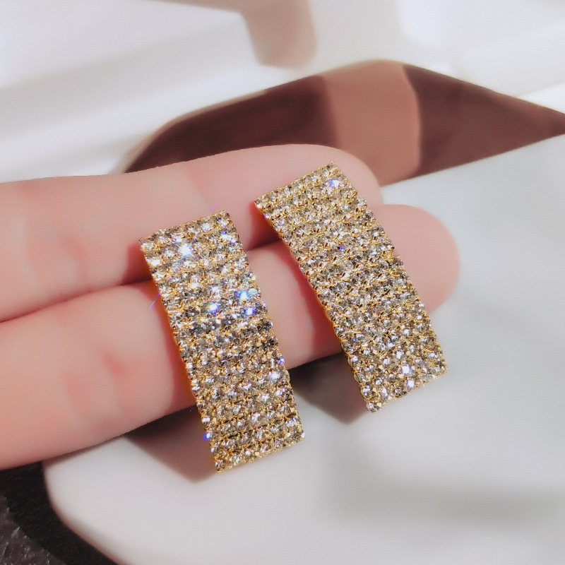 14K Gelb Gold Diamant Stud Ohr – Women'S Fashion Paris Bewertung und Preis