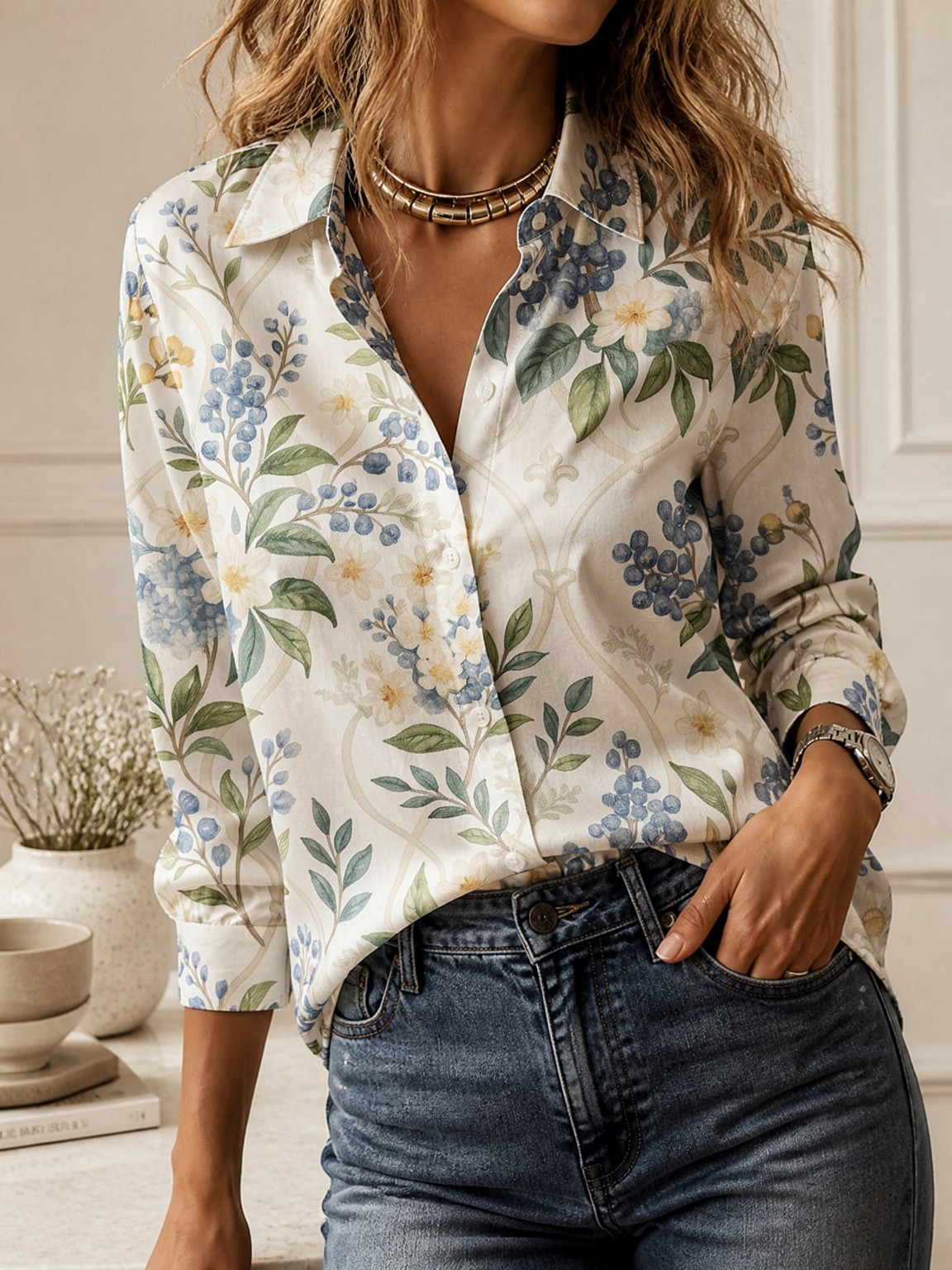 Lässige Allround-Bluse mit Kra – Women'S Fashion Tops Bewertung und Preis