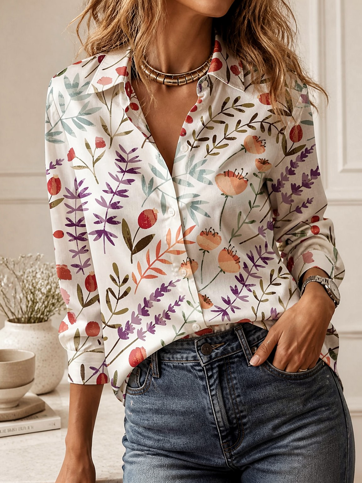 Lässige Allround-Bluse mit Kra – Women'S Fashion Tops Bewertung und Preis