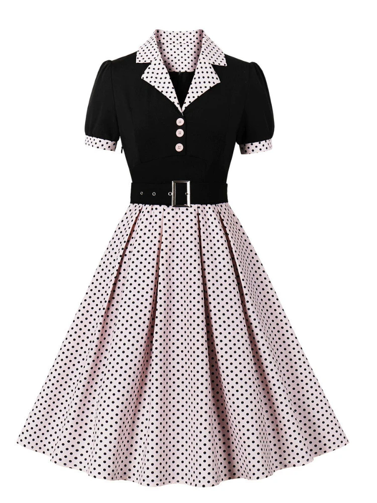 2024 neue Mode Polka Dot Vinta – Women'S Fashion From The 60S Bewertung und Preis