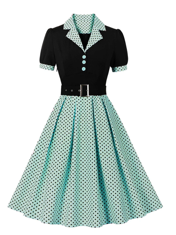 2024 neue Mode Polka Dot Vinta – Women'S Fashion From The 60S Bewertung und Preis