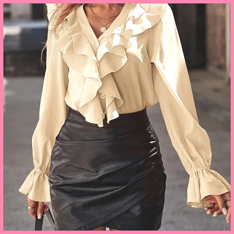 2025 Modische V-Ausschnitt Blu – Women'S Fashion Tops Bewertung und Preis