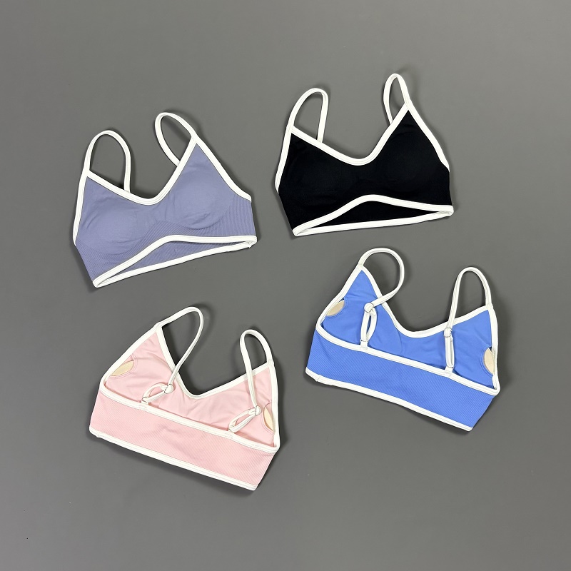 Damen Kontrastlinien-Yoga-BH V – Bra Top Seamless Bewertung und Preis