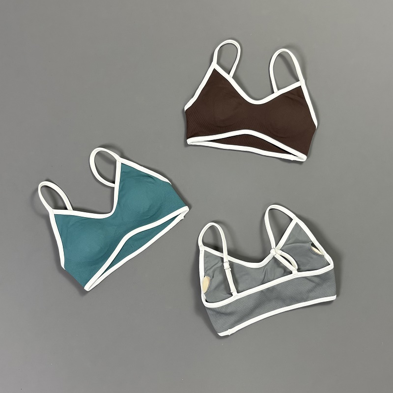 Damen Kontrastlinien-Yoga-BH V – Bra Top Seamless Bewertung und Preis