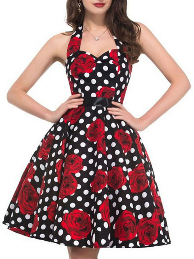 Frauen Sommer Polka Dot Vintag – Women'S Fashion From The 60S Bewertung und Preis