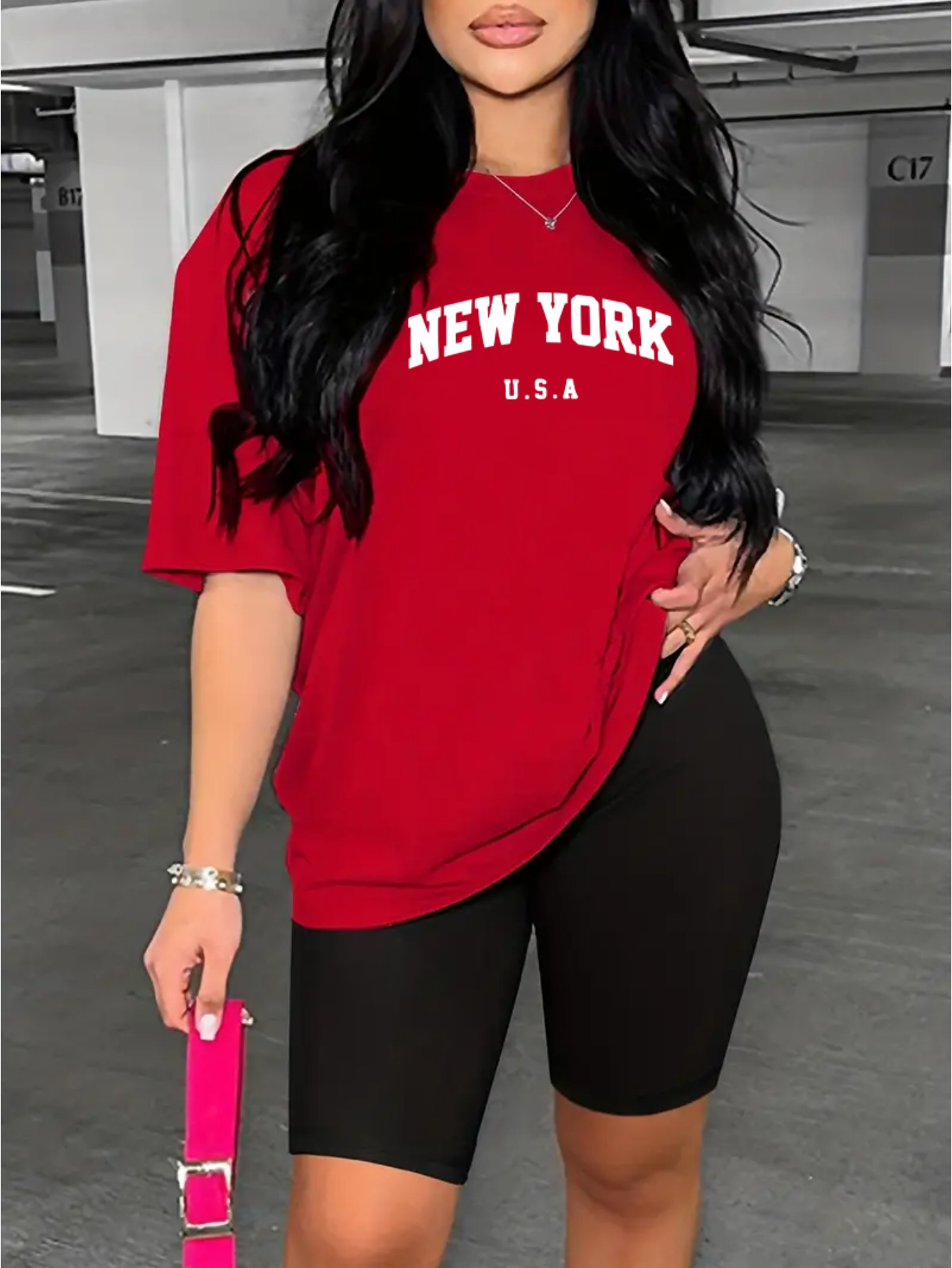 New York USA Druck T-Shirt Set – Women'S Fashion York Bewertung und Preis