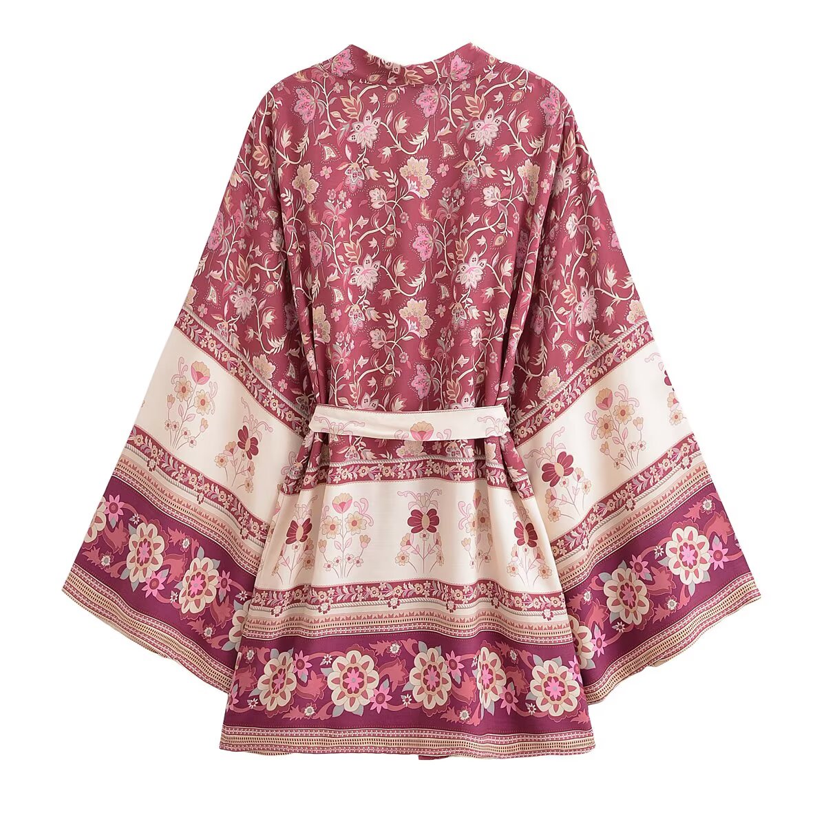 2022 BOHO Frauen Kontrast Blum – Kimono Cardigan Women Bewertung und Preis